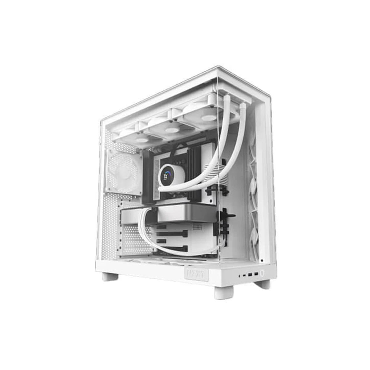 NZXT H6 Flow Compact Dual Chamber Mid Tower Airflow PC Case White
