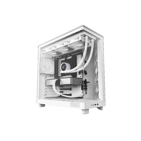 NZXT H6 Flow Compact Dual Chamber Mid Tower Airflow PC Case White