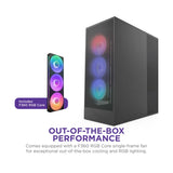 NZXT H7 Flow RGB Mid Tower PC Case Black 4
