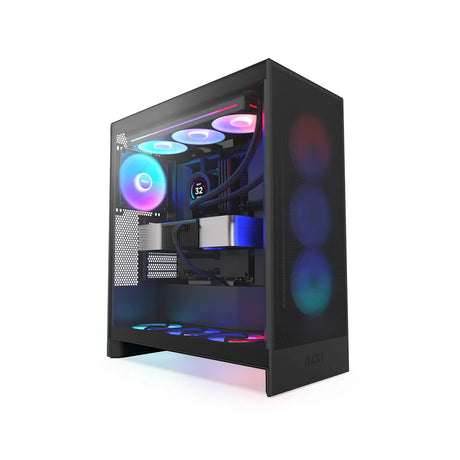 NZXT H7 Flow RGB Mid Tower PC Case Black