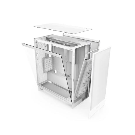 NZXT H7 Flow RGB Mid Tower PC Case White 4