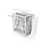 NZXT H7 Flow Mid Tower ATX Airflow PC Case White 4
