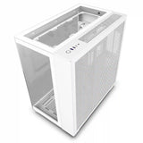 NZXT H9 Elite ATX Mid Tower PC Case Back Angle White