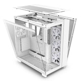 NZXT H9 Elite ATX Mid Tower PC Case Back Side Open White