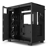 NZXT H9 Elite ATX Mid Tower PC Case Left Side Open Black