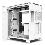 NZXT H9 Elite ATX Mid Tower PC Case Left Side Open White