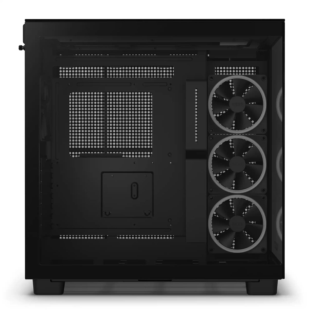NZXT H9 Elite ATX Mid Tower PC Case Side Empty Black