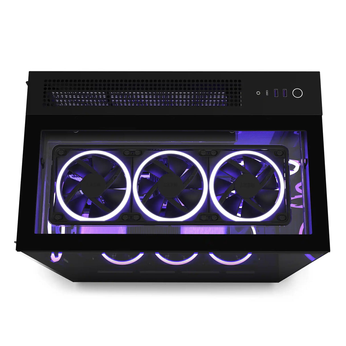 NZXT H9 Elite ATX Mid Tower PC Case Top Side Black