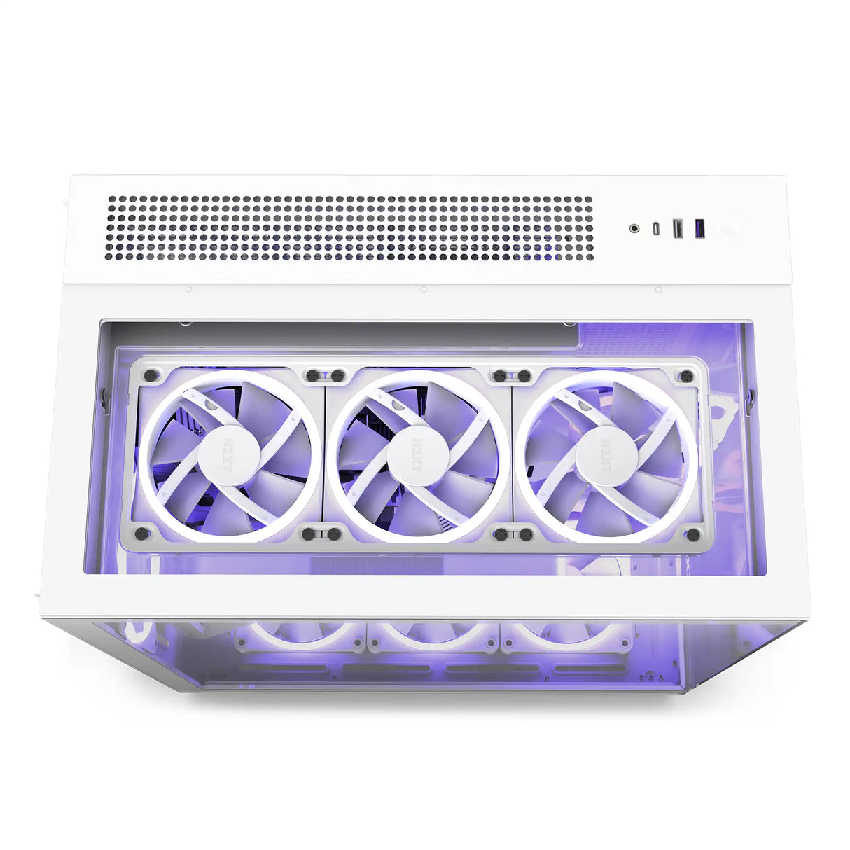 NZXT H9 Elite ATX Mid Tower PC Case Top Side White