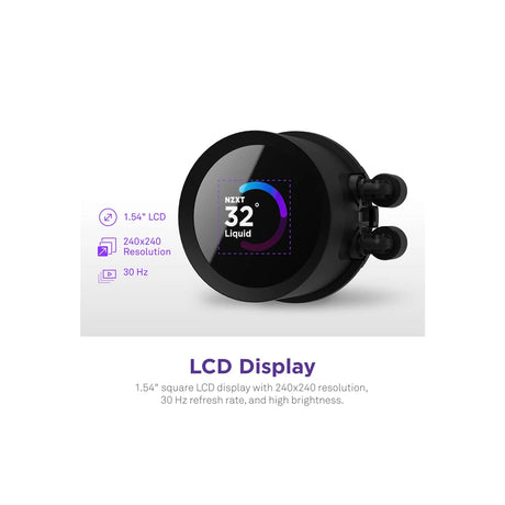 NZXT Kraken 360 RGB 360mm AIO Liquid Cooler with LCD Display and RGB Fans Black 2