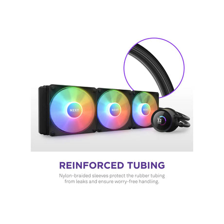 NZXT Kraken 360 RGB 360mm AIO Liquid Cooler with LCD Display and RGB Fans Black 4