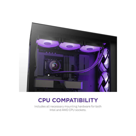 NZXT Kraken 360 RGB 360mm AIO Liquid Cooler with LCD Display and RGB Fans Black 5