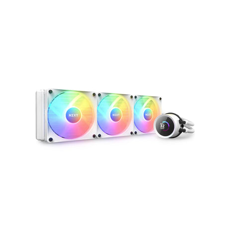 NZXT Kraken 360 RGB 360mm AIO Liquid Cooler with LCD Display and RGB Fans White