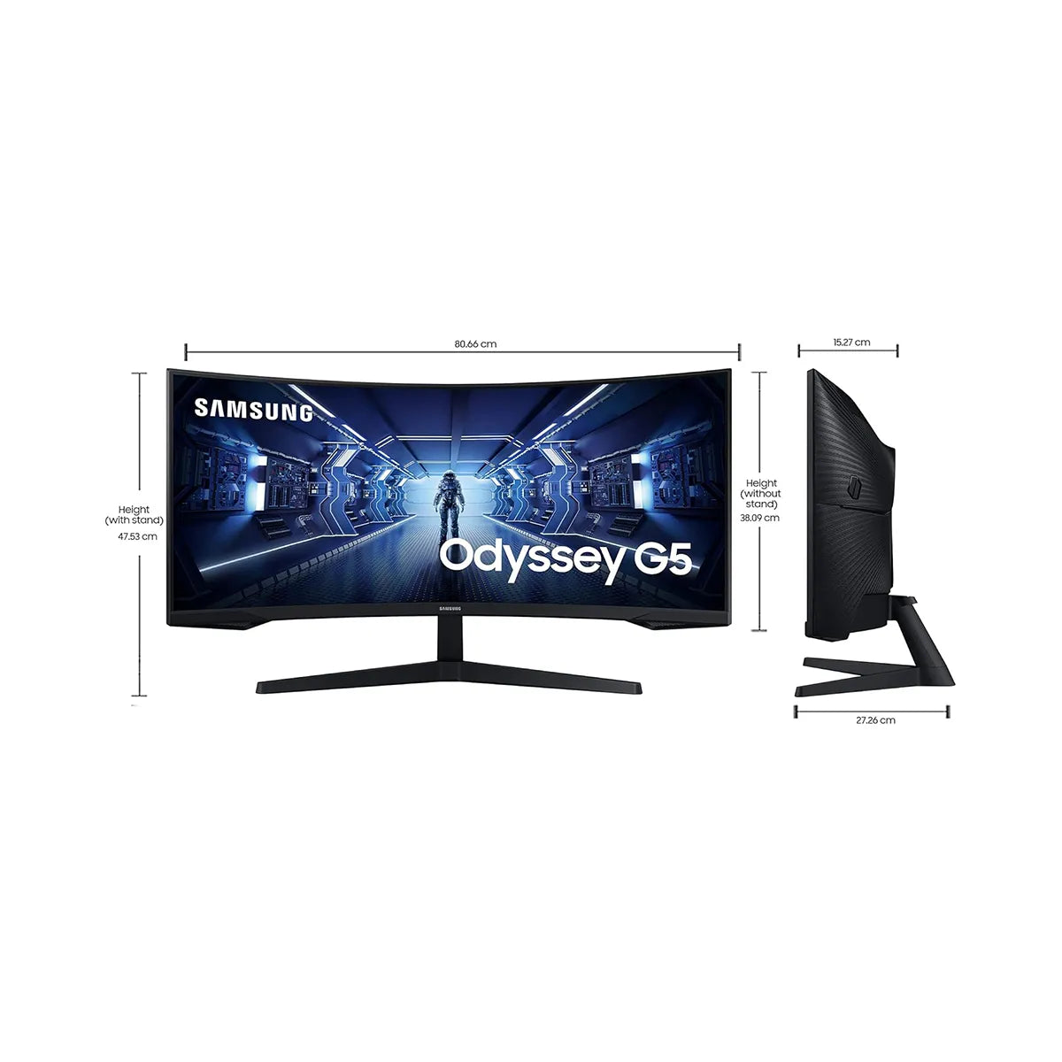 SAMSUNG Odyssey G5 LC34G55TWWWXXL 34inch 2K 165Hz Curved Ultrawide Monitor 4