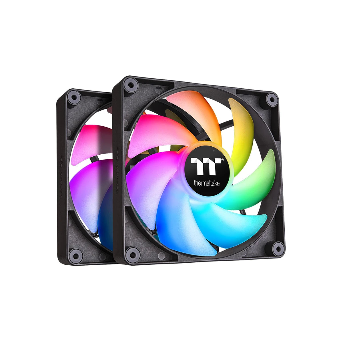 Thermaltake CT120 ARGB Sync PC Cooling Fan - 2 Fan Pack Black
