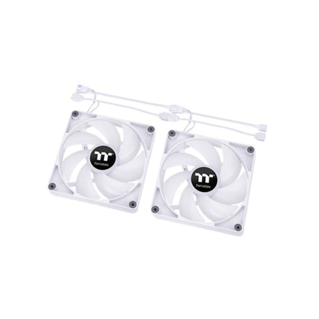 Thermaltake CT120 ARGB Sync PC Cooling Fan - 2 Fan Pack White 5