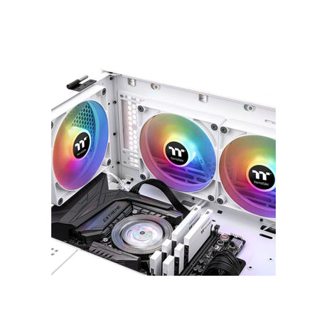 Thermaltake CT120 ARGB Sync PC Cooling Fan - 2 Fan Pack White 6