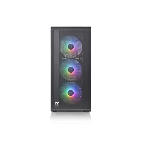 Thermaltake S200 Tempered Glass ARGB Mid Tower PC Case Black 2