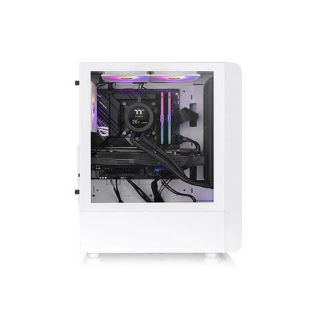 Thermaltake S200 Tempered Glass ARGB Mid Tower PC Case Snow 3