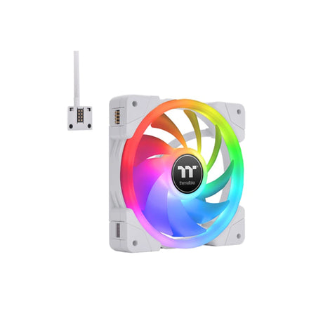 Thermaltake SWAFAN EX12 RGB Magnetic Quick Connect PWM Case Fan - 3 Fan Pack Snow 2