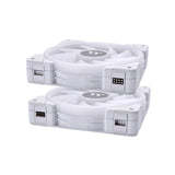 Thermaltake SWAFAN EX12 RGB Magnetic Quick Connect PWM Case Fan - 3 Fan Pack Snow 3