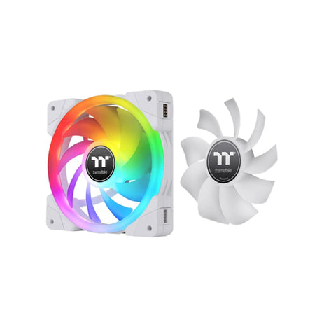Thermaltake SWAFAN EX12 RGB Magnetic Quick Connect PWM Case Fan - 3 Fan Pack Snow 4