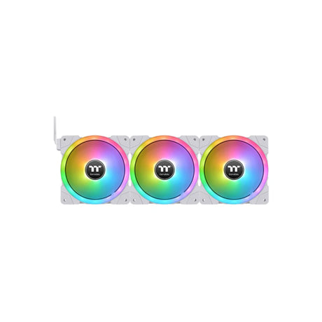 Thermaltake SWAFAN EX12 RGB Magnetic Quick Connect PWM Case Fan - 3 Fan Pack Snow