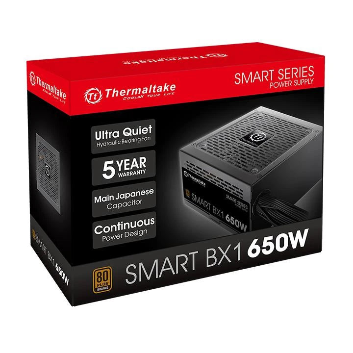 Thermaltake Smart BX1 650W 80 Plus Bronze ATX Power Supply