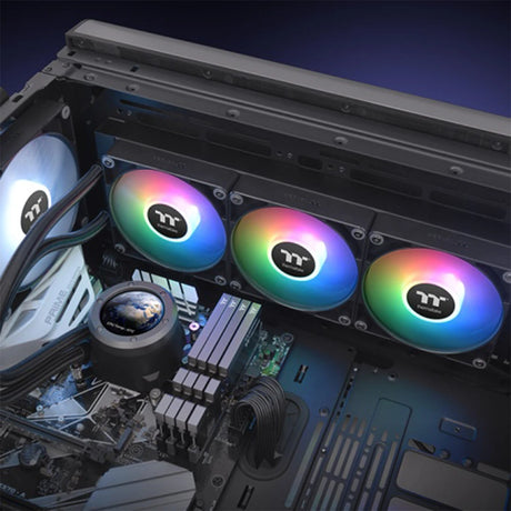 Thermaltake TH360 V2 Ultra ARGB Sync LCD 360mm All-In-One Liquid Cooler Black 5