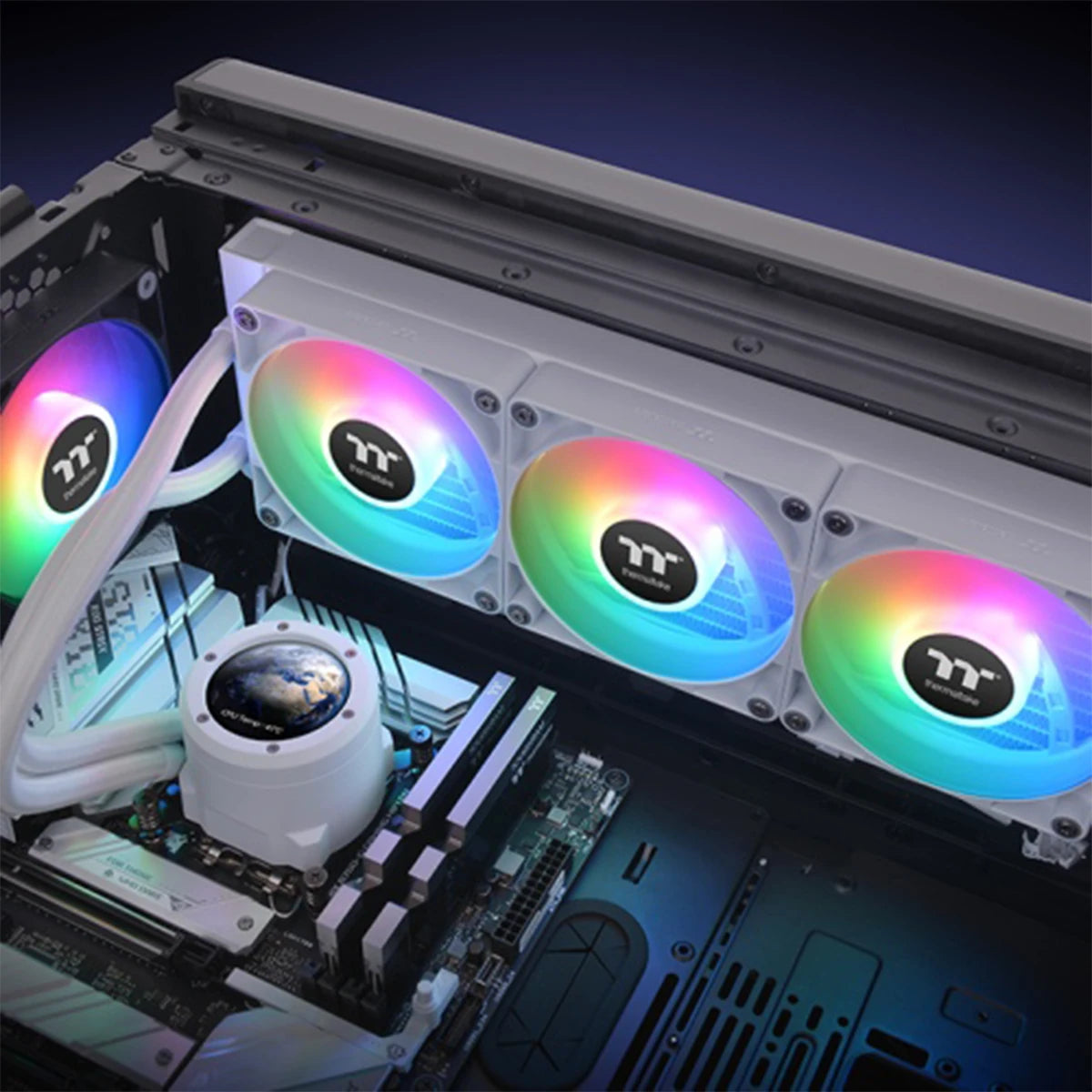 Thermaltake TH360 V2 Ultra ARGB Sync LCD 360mm All-In-One Liquid Cooler Snow 5