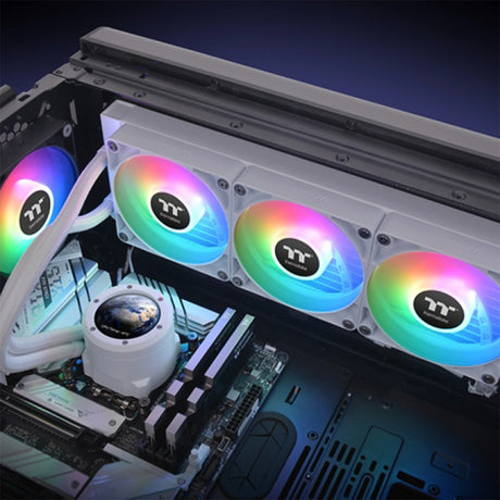Thermaltake TH360 V2 Ultra ARGB Sync LCD 360mm All-In-One Liquid Cooler Snow 5