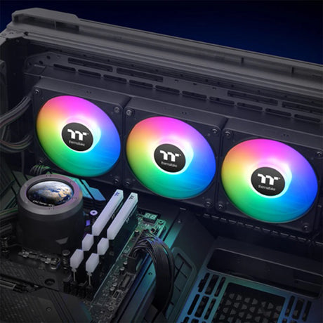Thermaltake TH360 V2 Ultra EX ARGB Sync AIO CPU Liquid Cooler Black 6