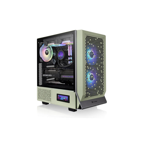 Thermaltake Ceres 300 Tempered Glass ARGB Mid Tower PC Case Matcha Green 2