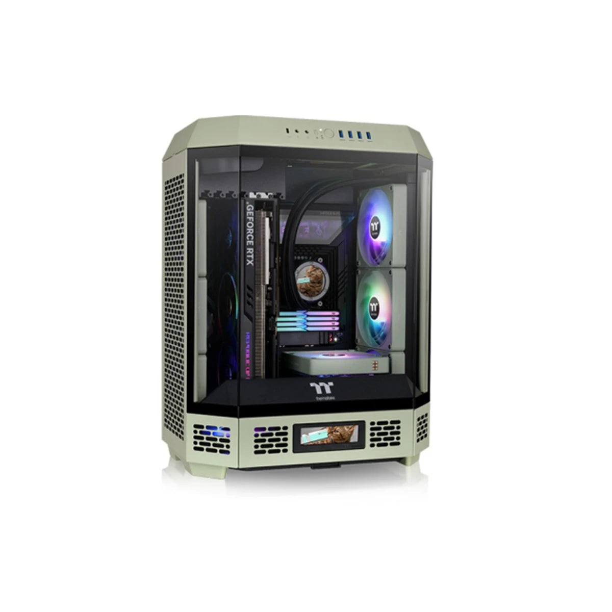 Thermaltake The Tower 600 Tempered Glass Mid-Tower PC Case Matcha Green 2