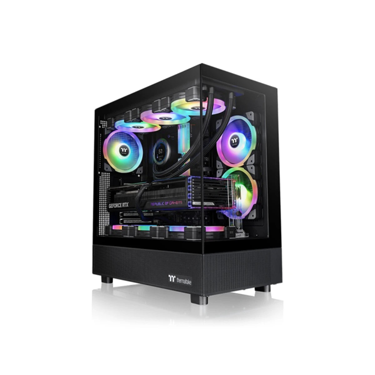 Thermaltake View 270 Tempered Glass ARGB Mid Tower PC Case Black