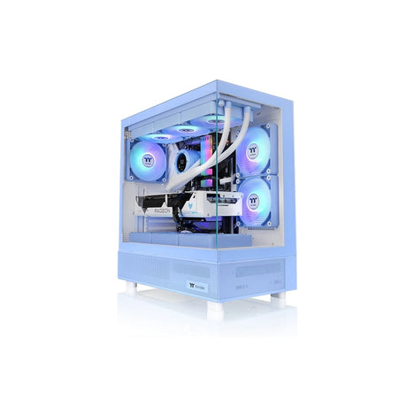 Thermaltake View 270 Tempered Glass ARGB Mid Tower PC Case Hydrangea Blue