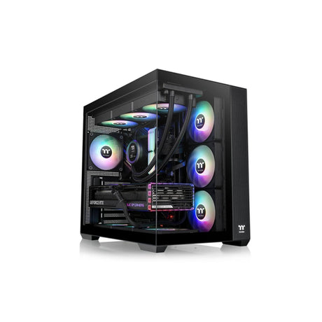 Thermaltake View 380 TG ARGB Mid Tower ATX PC Case Black