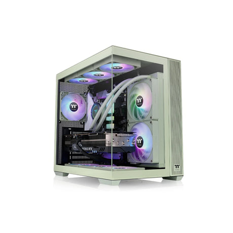 Thermaltake View 380 TG ARGB Mid Tower ATX PC Case Matcha Green