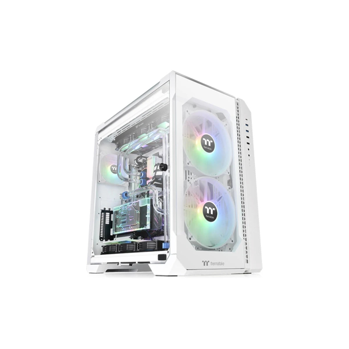 Thermaltake View 51 Tempered Glass ARGB Full Tower PC Case White 2